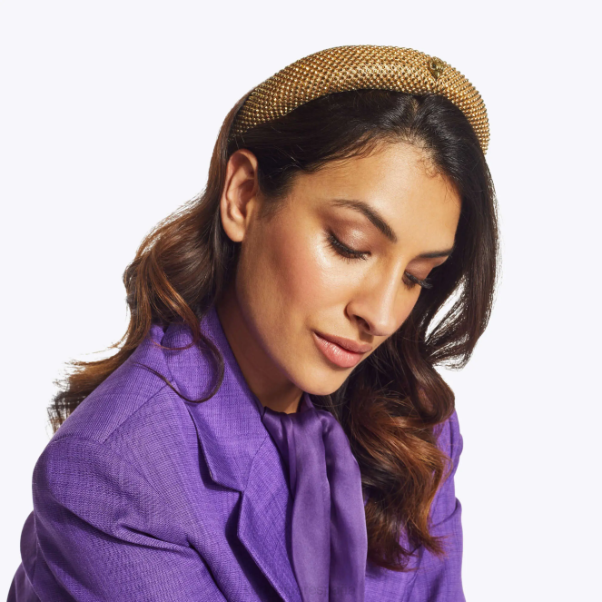 Kurt Geiger mujer diadema de cristal de londres 2LPR515 | accesorios oro